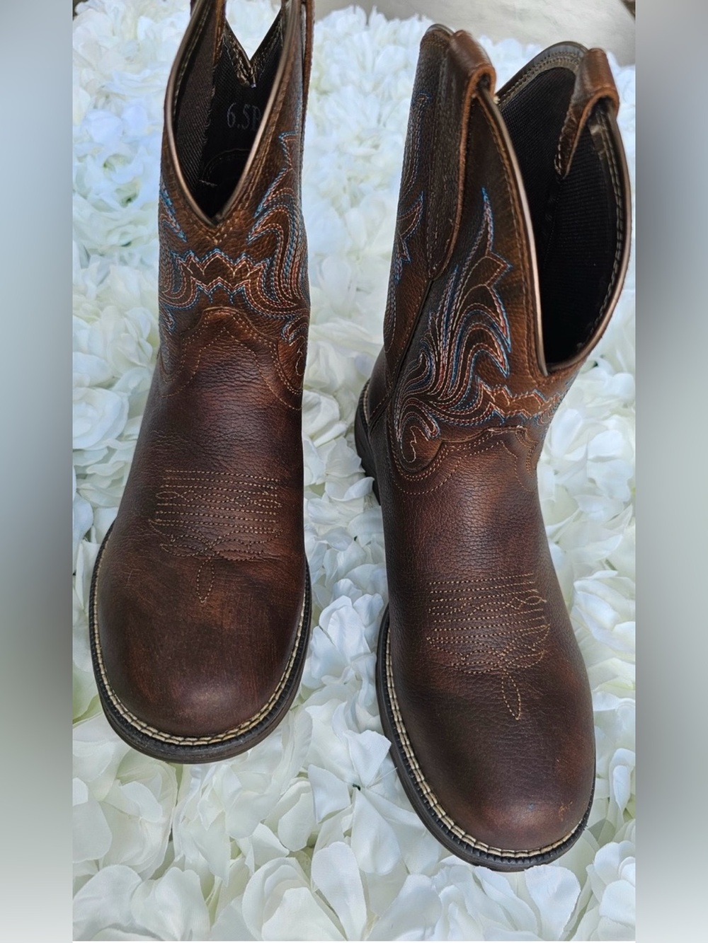 🤎 Ariat Anthem Round Toe Shortie Western Boots 6.5B